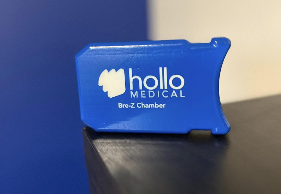 The Bre-Z chamber inhaler designed by Hollo Medical. Photo provided by David Hodgson
