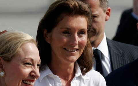 Cecilia Sarkozy, former wife of Nicolas Sarkozy, who left him during his successful 2007 presidential campaign - Credit: NIKOLAY DOYCHINOV/&nbsp;Reuters