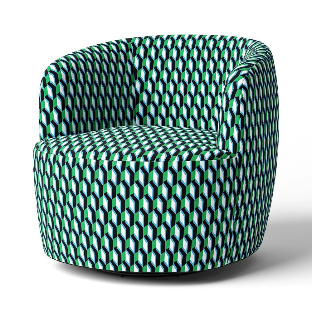 <p><a href="https://go.redirectingat.com?id=74968X1596630&url=https%3A%2F%2Fwww.target.com%2Fp%2Farrow-geo-green-swivel-accent-chair-dvf-for-target%2F-%2FA-89261557&sref=https%3A%2F%2Fwww.veranda.com%2Fshopping%2Fhome-accessories%2Fg60319306%2Ftop-diane-von-furstenberg-target-collection-finds-2024%2F" rel="nofollow noopener" target="_blank" data-ylk="slk:Shop Now;elm:context_link;itc:0;sec:content-canvas" class="link rapid-noclick-resp">Shop Now</a></p><p>Swivel Accent Chair</p><p>target.com</p><p>$900.00</p>