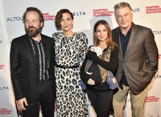 Peter Sarsgaard, Maggie Gyllenhaal, Hilaria Baldwin and Alec Baldwin