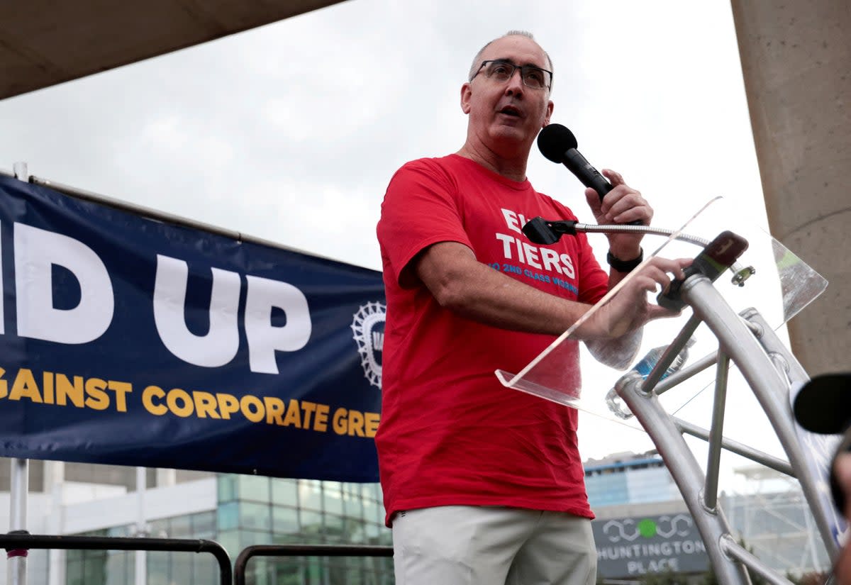 United Auto Workers president Shawn Fain. (REUTERS)