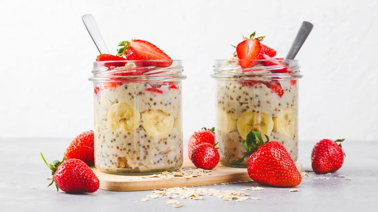 Chia seeds with fruit