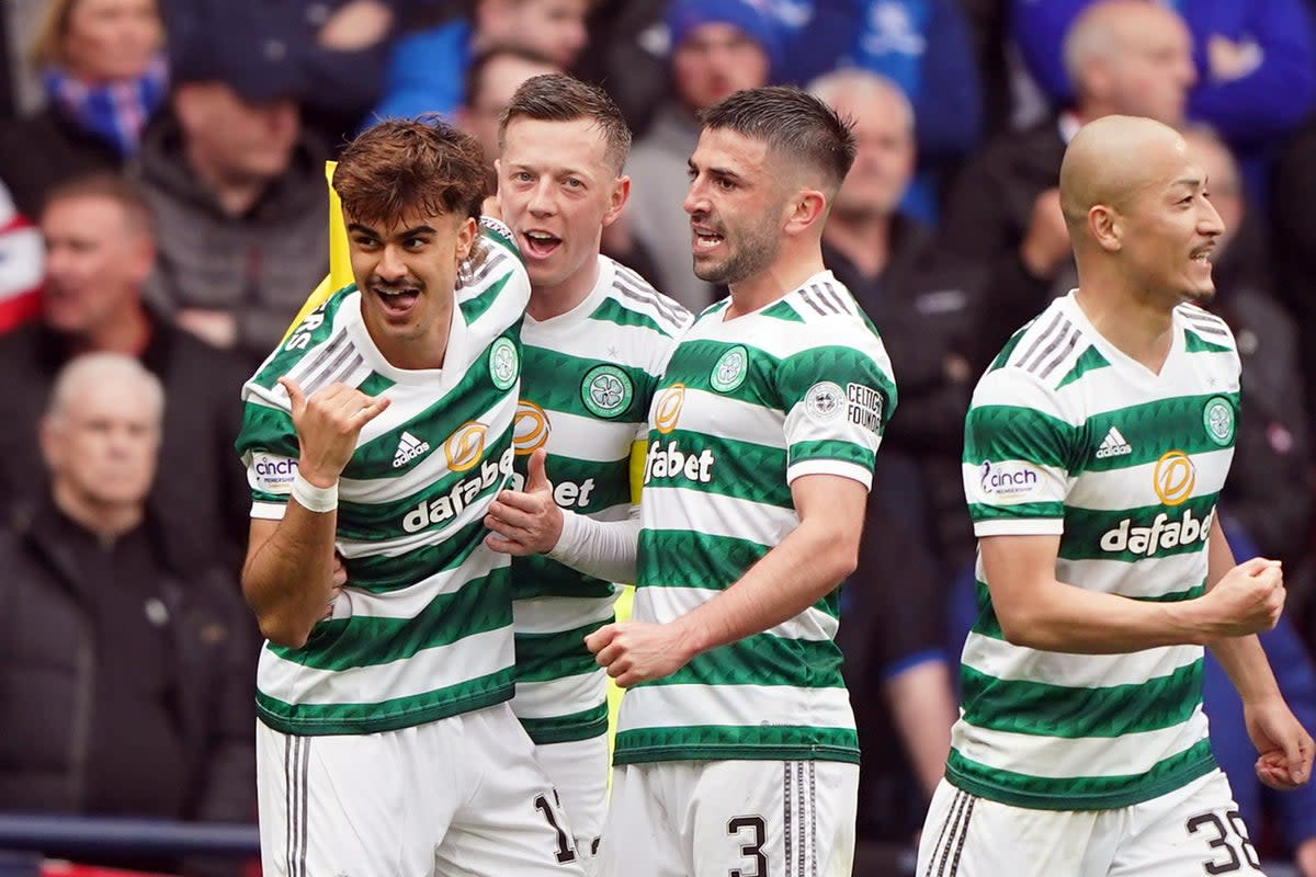 Match-winner: Jota’s first-half header was enough for Celtic to see off Rangers in the Scottish Cup semi-final  (PA)