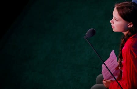 16-year-old Swedish Climate activist Greta Thunberg attends the 2019 United Nations Climate Action Summit at U.N. headquarters in New York City, New York, U.S.