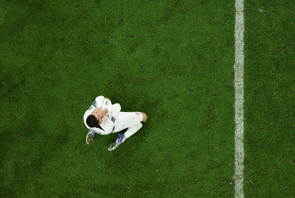 Es half nichts: Am Ende vergoss Cristiano Ronaldo bittere Tränen (Bild: Lars Baron/Getty Images)