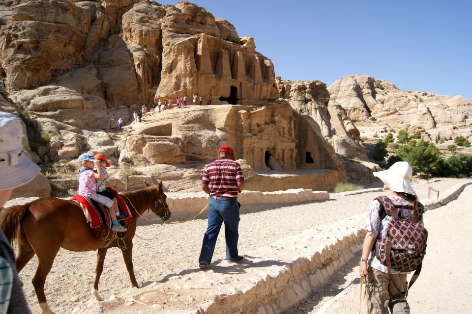 The author and her family in Jordan.