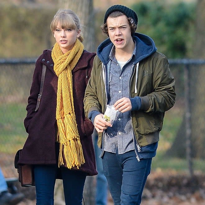 Taylor and Harry walking