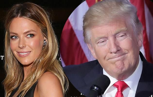 Jennifer Hawkins/Donald Trump. Source: Getty