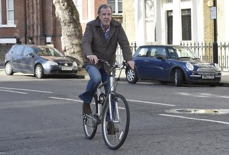 British television presenter Jeremy Clarkson returns to his home in west London March 26, 2015. REUTERS/Toby Melville/Files