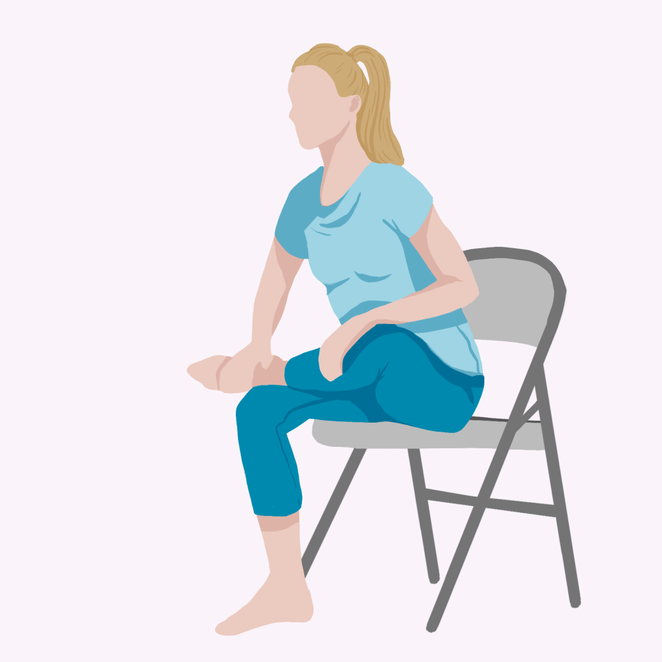 Chair Yoga: Pigeon Pose