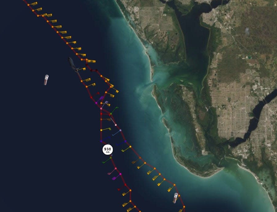 Tracking the Hurricane Hunter taking data from Hurricane Ian