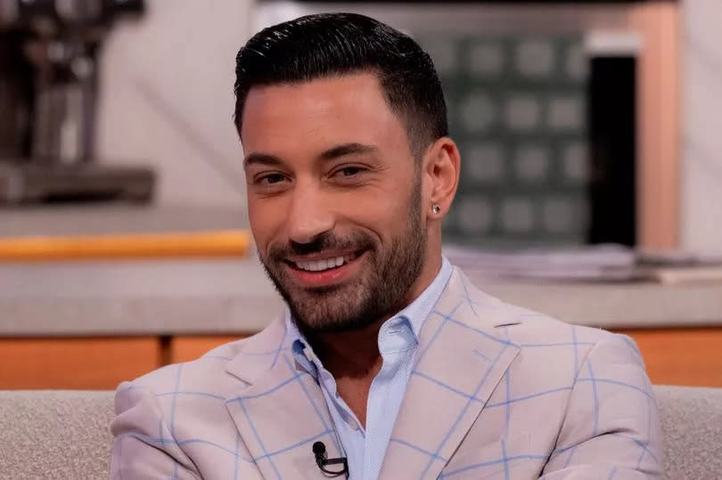 Giovanni Pernice on the sofa of Lorraine in March 2024