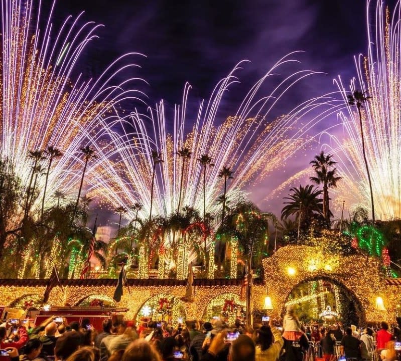 The Mission Inn Hotel & Spa’s Festival of Lights display in downtown Riverside, California. (Mission Inn Hotel & Spa)