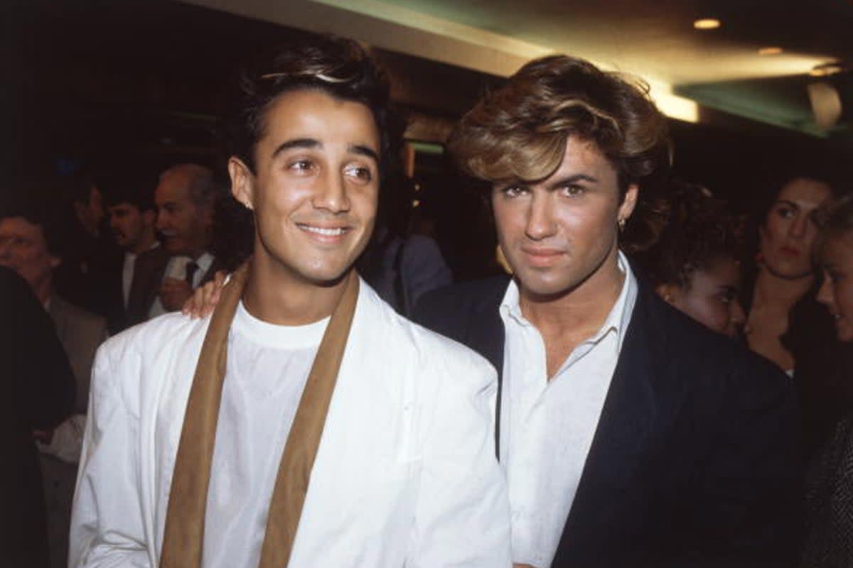 Andrew Ridgeley and George Michael of Wham! at the film premiere of the original Dune in 1984  (Hulton Archive / Getty Images)