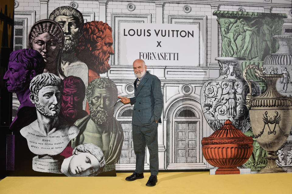 Barnaba Fornasetti at the Louis Vuitton x Fornasetti dinner at Milan Fashion Week. - Credit: Giulio Tanzini/Courtesy of Louis Vuitton