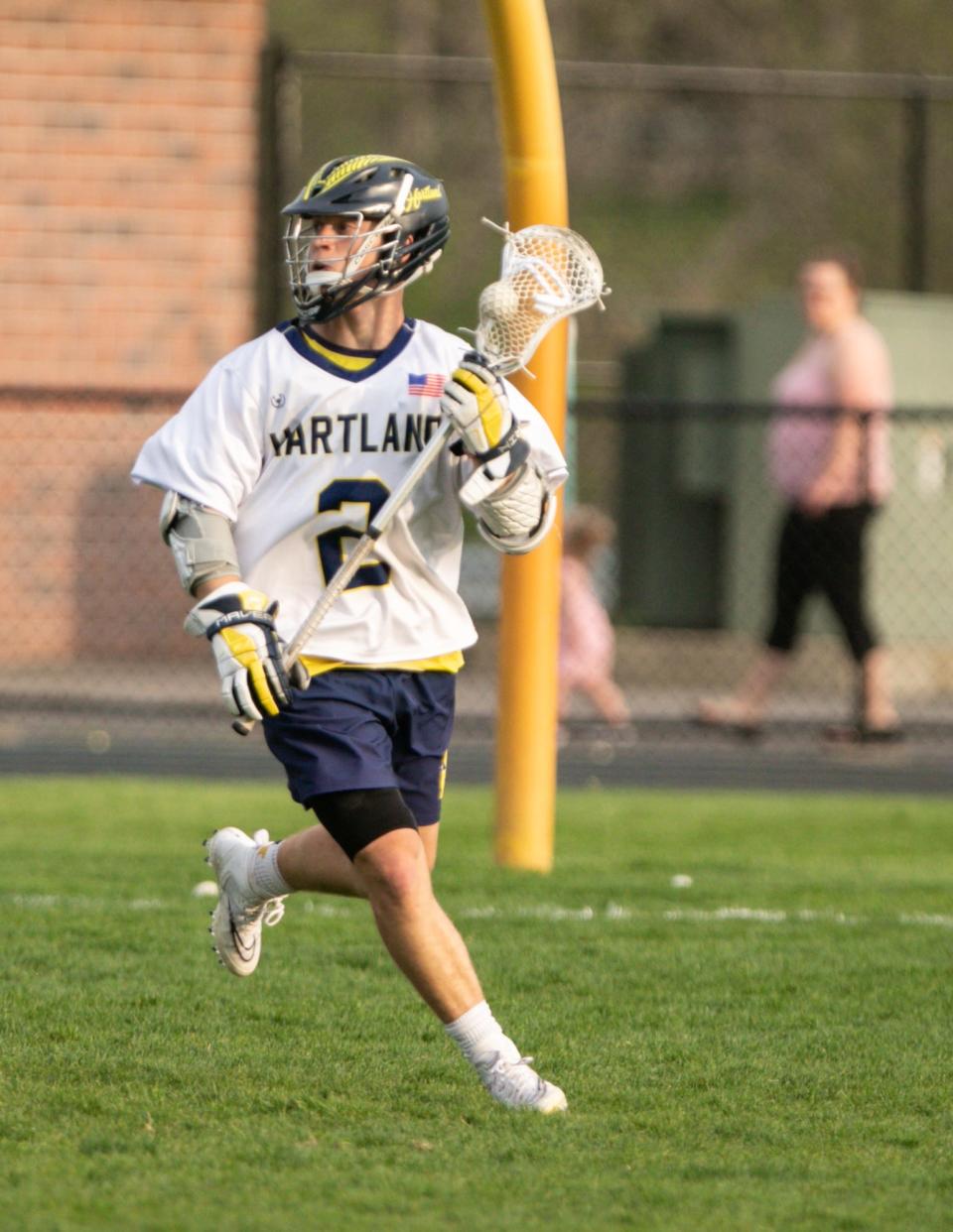 Hartland's Bo Lockwood surpassed the 500-point career milestone in a 17-1 victory over Canton.