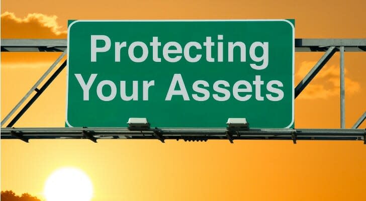 Highway sign saying "Protecting Your Assets"