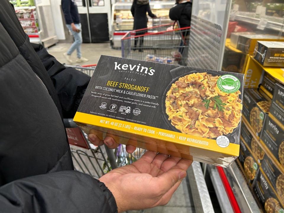 KEvins beef stroganoff at Costco