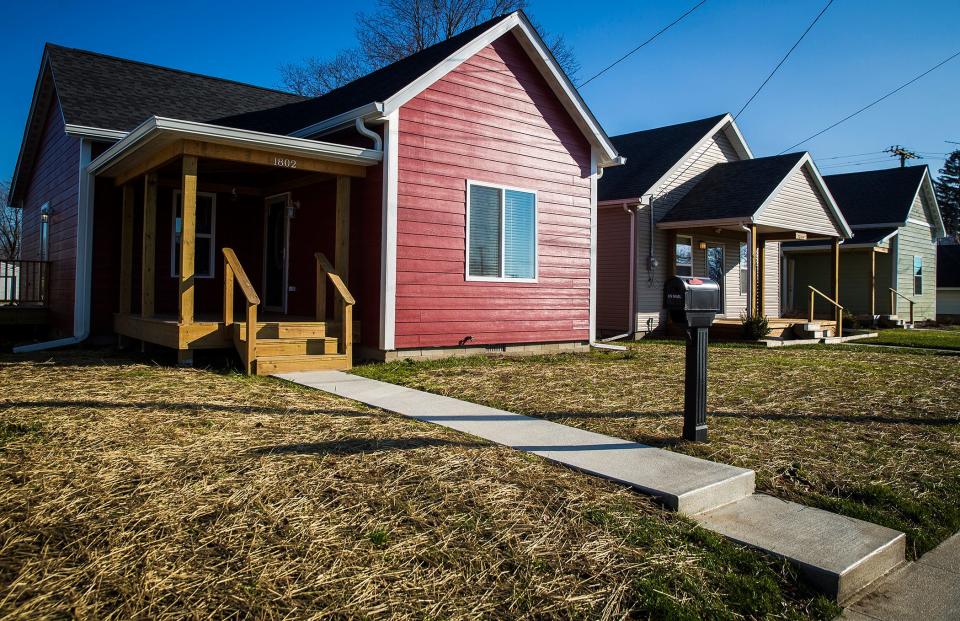 A newly renovated Muncie Mission home on Liberty Street. 