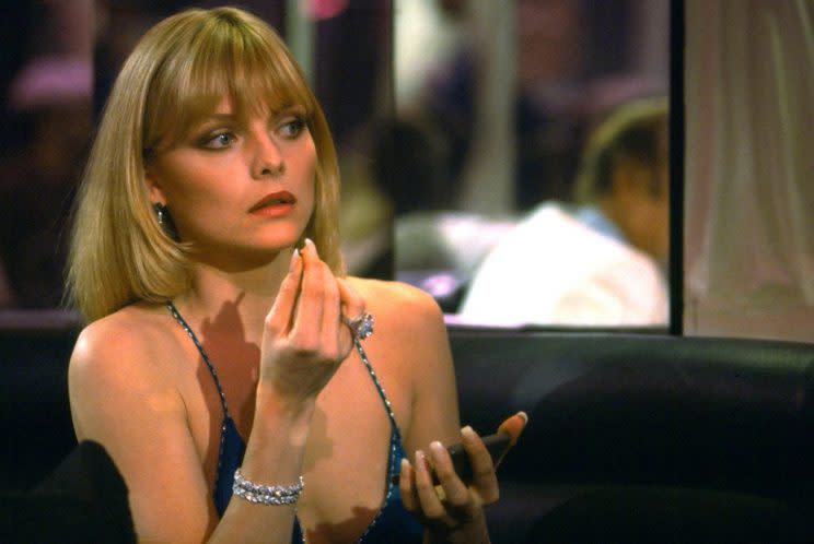 Michelle Pfeiffer in <em>Scarface</em>. (Photo: Universal/courtesy Everett Collection)