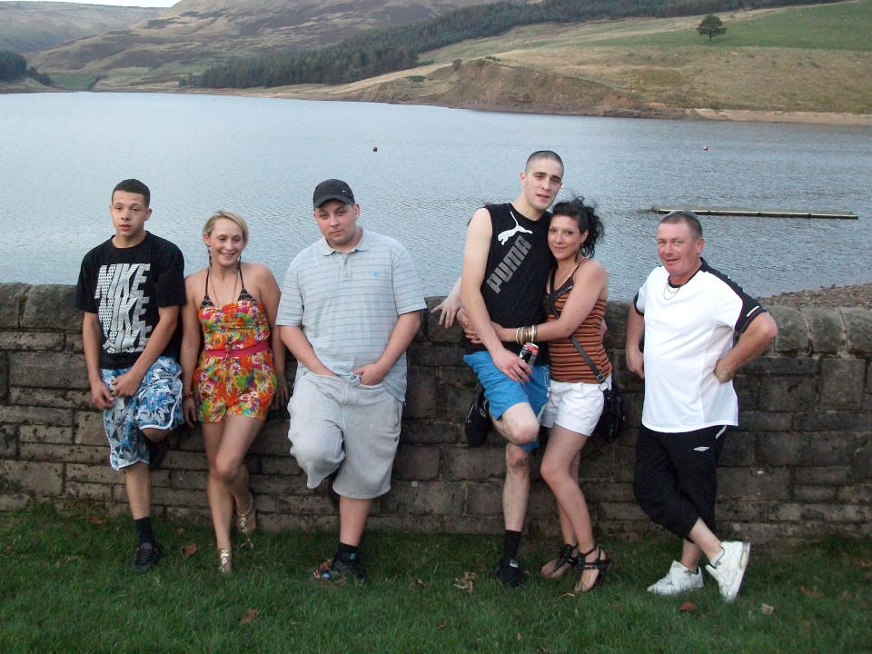 Can you spot what’s wrong with this family snap? Photo: Caters News