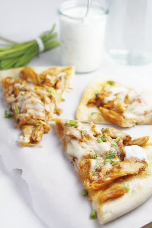 <strong>Get the <a href="http://www.bellalimento.com/2013/01/30/buffalo-chicken-pizza/" target="_blank">Buffalo Chicken Pizza recipe</a> from Bell'Alimento</strong>