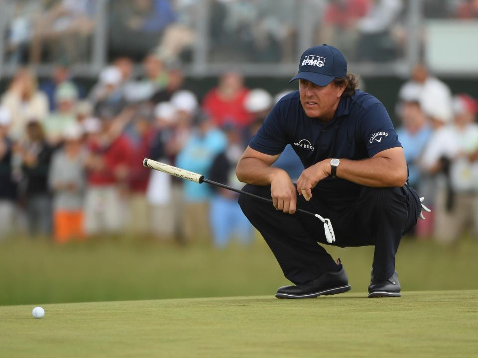 The American endured a frustrating day of golf, ending on 10 over par: Getty