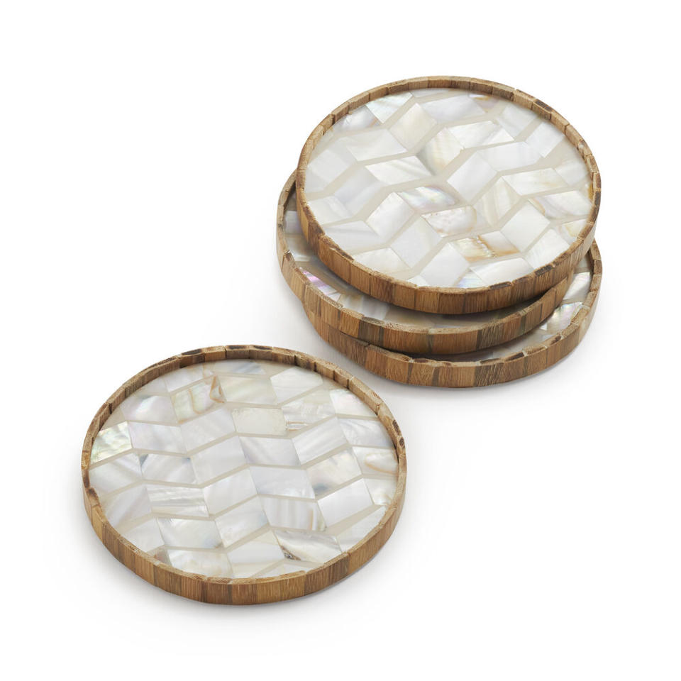 Someday you'll entertain again—and guests will gush about these coasters. (Photo: Sur La Table)