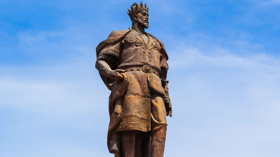 Shahrisabz is home to one of Uzbekistan's three main Amir Timur monuments. - Andrey Khrobostov/Alamy Stock Photo