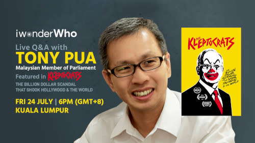 Watch Tony Pua discuss "The Kleptocrats" this Friday.