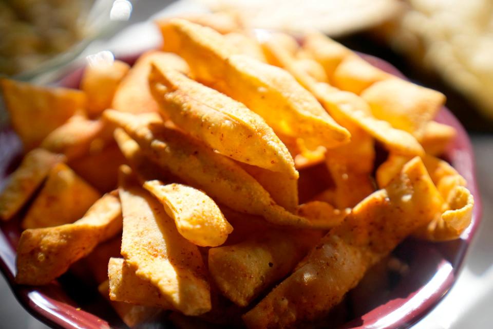 Chorafali, a savory snack, is shown at Indian Groceries & Spices  in Wauwatosa on Sept. 29. It is among the dishes that are part of Diwali celebration.