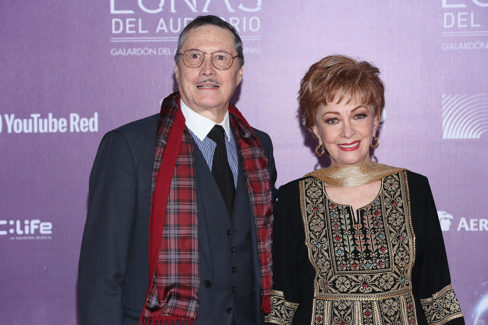 MEXICO CITY, MEXICO - OCTOBER 25: Pedro Ferrel and Norma Lazareno attend Las Lunas del Auditorio Nacional 2017 at Auditorio Nacional on October 25, 2017 in Mexico City, Mexico.  (Photo by Victor Chavez/Getty Images)