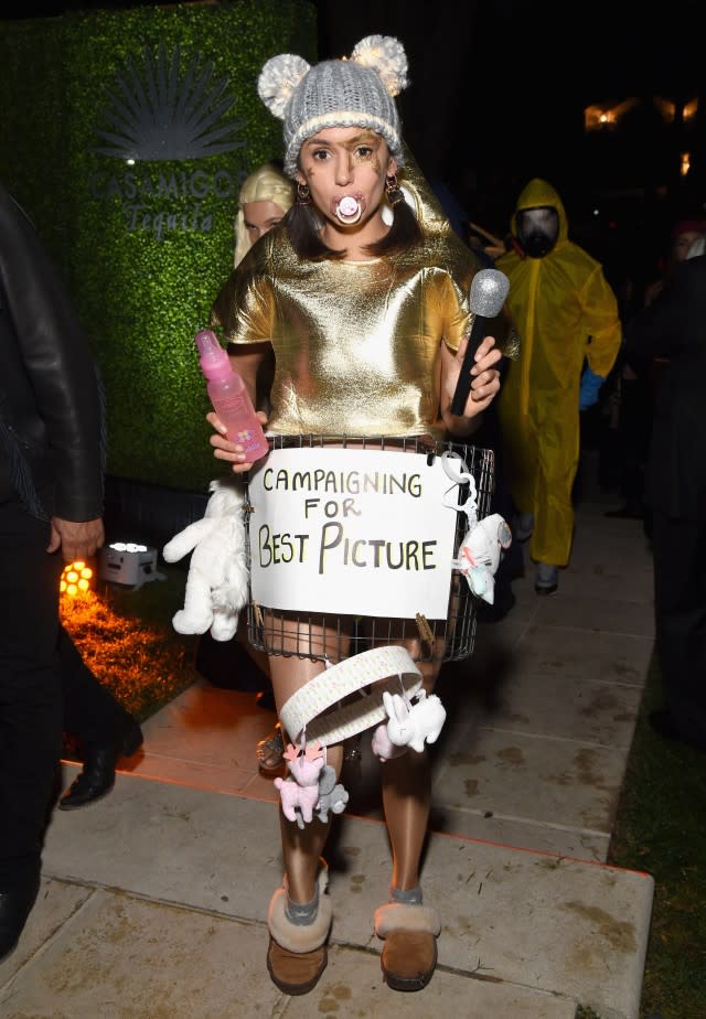 Harry Styles Dresses as Elton John for Casamigos' Halloween Party