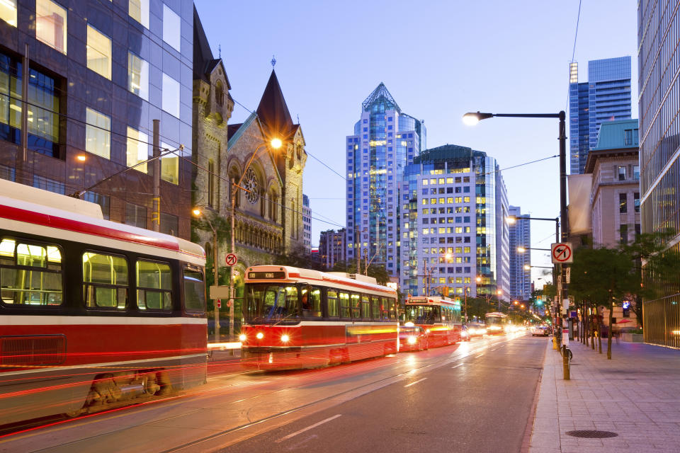 King Street in downtown Toronto. Toronto&nbsp;scored a 97.2 for its overall livability, a number that was very close those belonging to the top three cities.