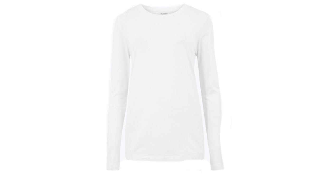 Pure Cotton Straight Fit Long Sleeve Top