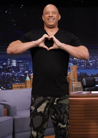 Andrew Lipovsky/Getty Vin Diesel during his appearance on 'The Tonight Show Starring Jimmy Fallon' on June 22, 2021.