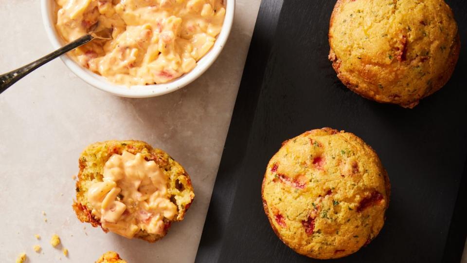 pimento cheese corn muffins