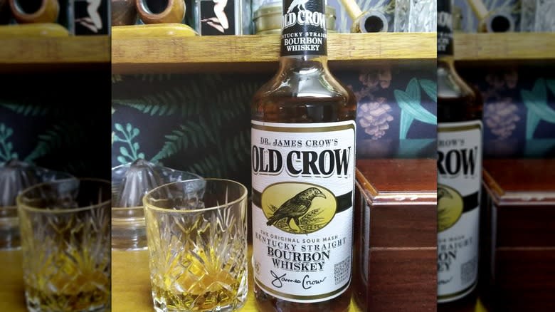 Bottle of Old Crow Bourbon