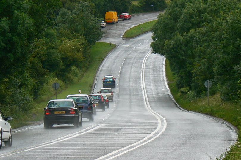 The A37 at Pensford.