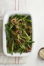 <p>Toss together a few shallots and some ginger to play up the sesame seed flavor in this dish. </p><p>Get the <strong><a href="https://www.womansday.com/food-recipes/food-drinks/recipes/a38952/sesame-ginger-green-beans-recipe-clv0613/" rel="nofollow noopener" target="_blank" data-ylk="slk:Sesame-Ginger Green Beans recipe;elm:context_link;itc:0;sec:content-canvas" class="link ">Sesame-Ginger Green Beans recipe</a></strong>.</p>