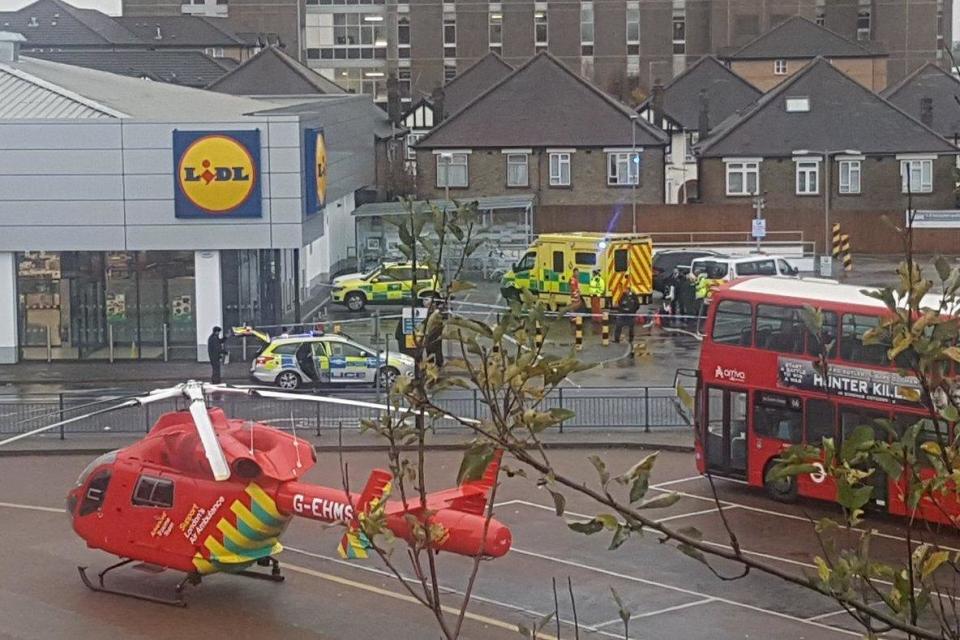 London stabbing: A teen was knifed outside Lidl in Romford (Peter Jarvis)