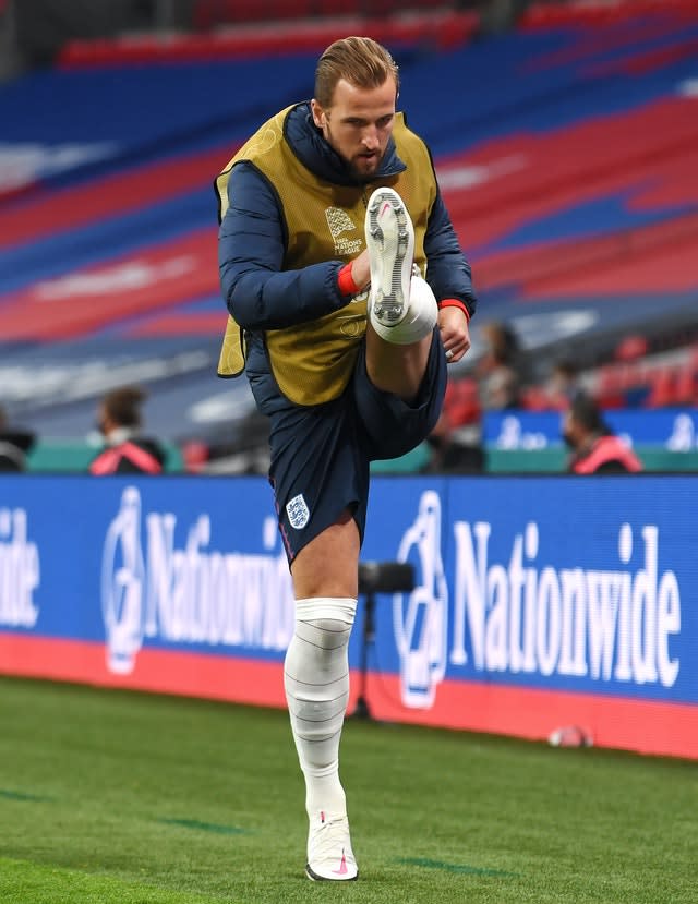 Harry Kane started on the bench for England