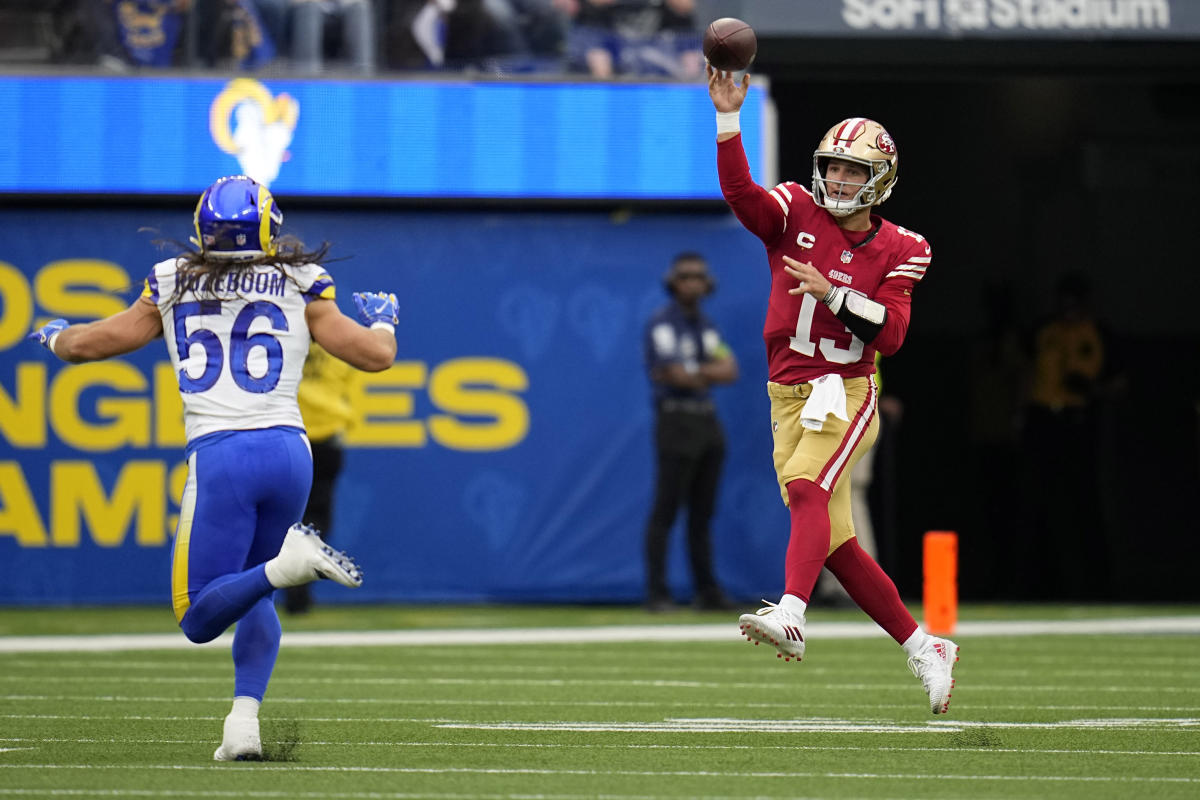 Brock Purdy heads into 2nd Thursday night game for 49ers in better