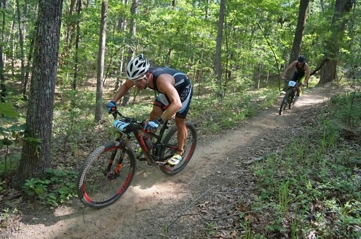 A triathlete learns mountain biking for beginners