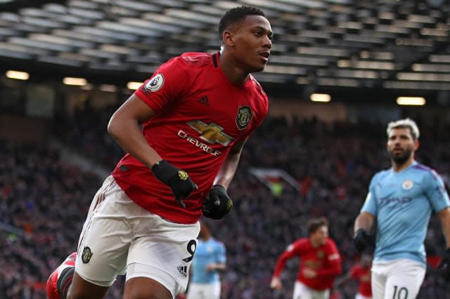 Anthony Martial and Scott McTominay net as Man Utd seal league double over City