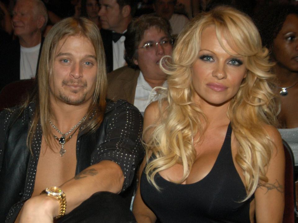 Kid Rock and Pamela Anderson at 31st Annual American Music Awards.