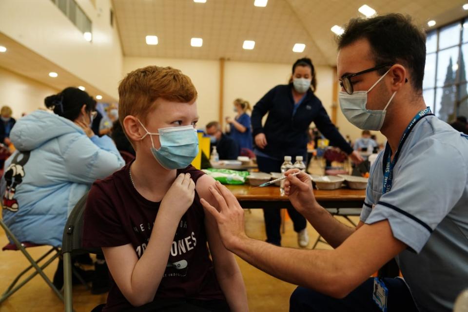 Dean Morrison, 13, said the side effects of the vaccine were better than a &#x002018;life threatening&#x002019; virus like Covid-19 (Jane Barlow/PA) (PA Wire)