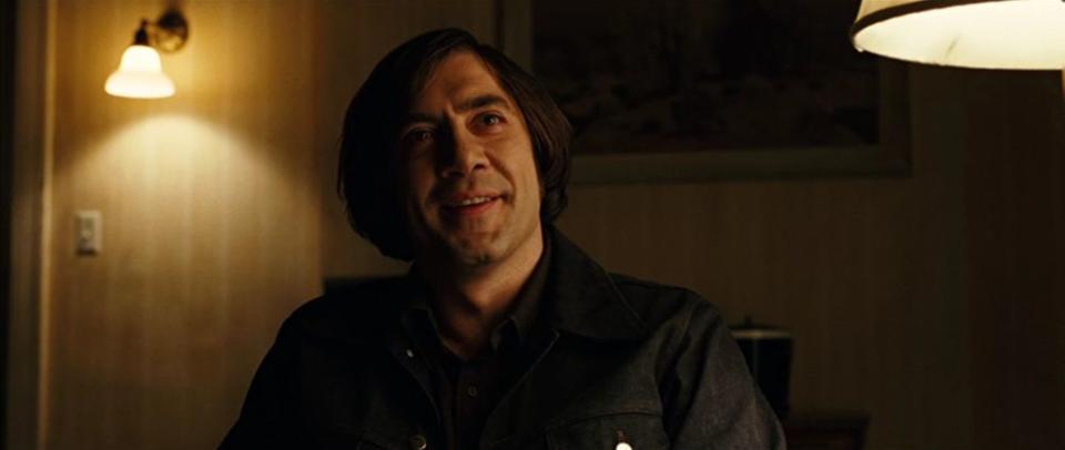 <p>Javier Bardem won an Oscar in 2008 for playing the coin-tossing, cattle-gun-carrying villain in this instant Coen Brothers classic. As tough as his kills are, his grisliest moment is when he walks away from a car wreck with an elbow bone jutting out of his skin.</p>