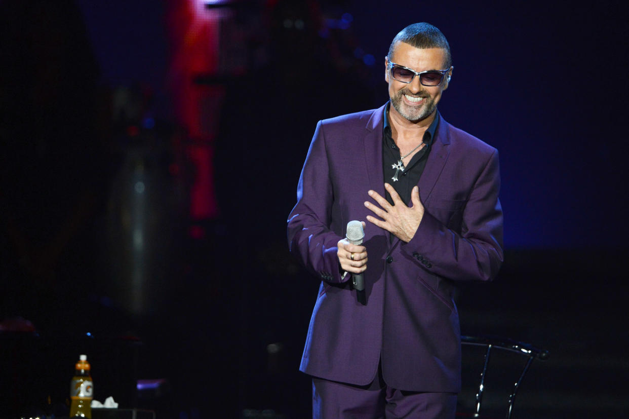 George Michael performs at the LG Arena on Sept. 16, 2012, in Birmingham, England. (Photo: Dave J Hogan/Getty Images)