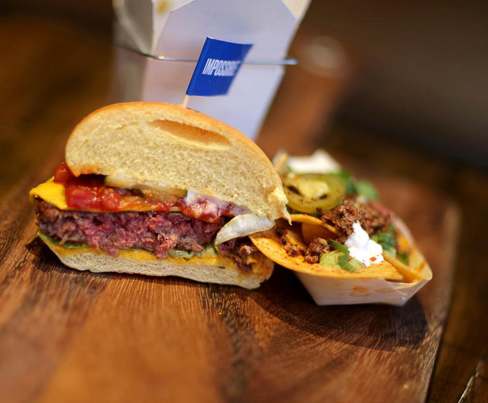 So sieht der “Impossible Burger” aus (Bild: Getty Images)